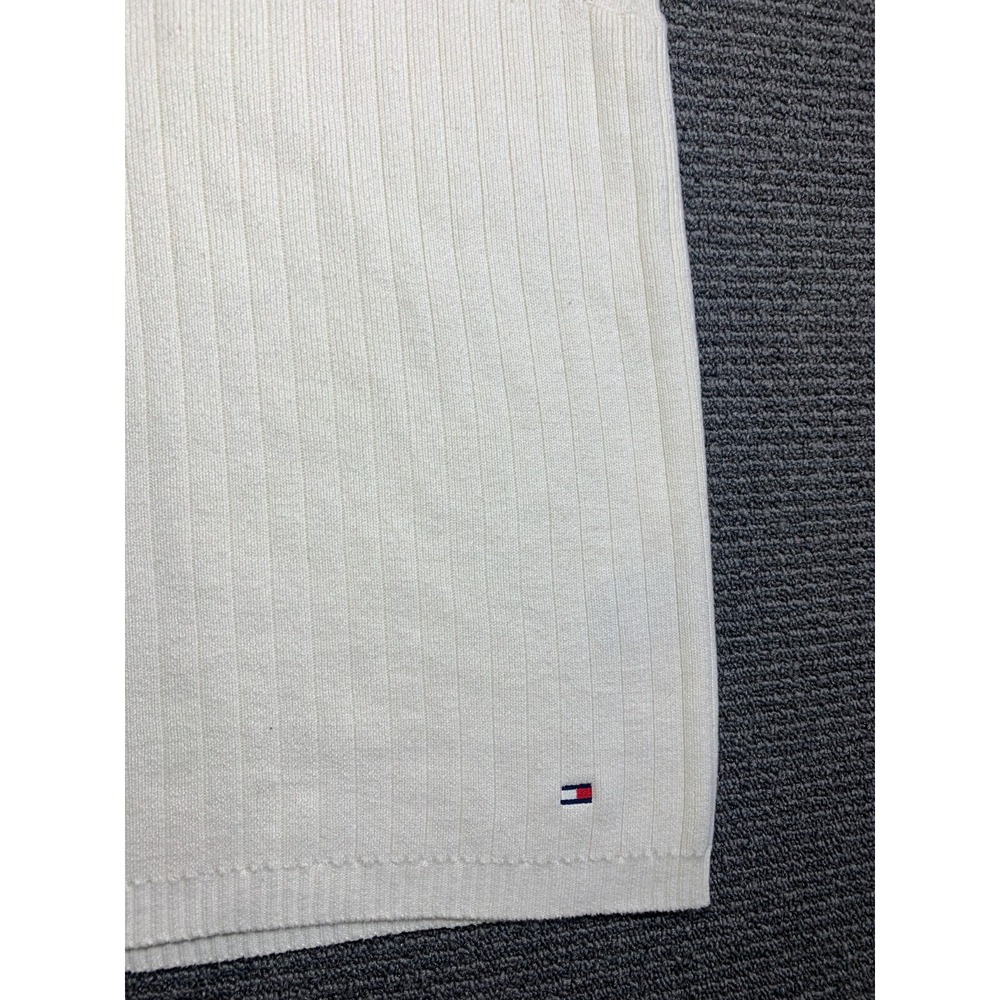 Tommy Hilfiger Knit White Sweater Vest Varsity Tennis Golf Men's Size L - Picture 5 of 14